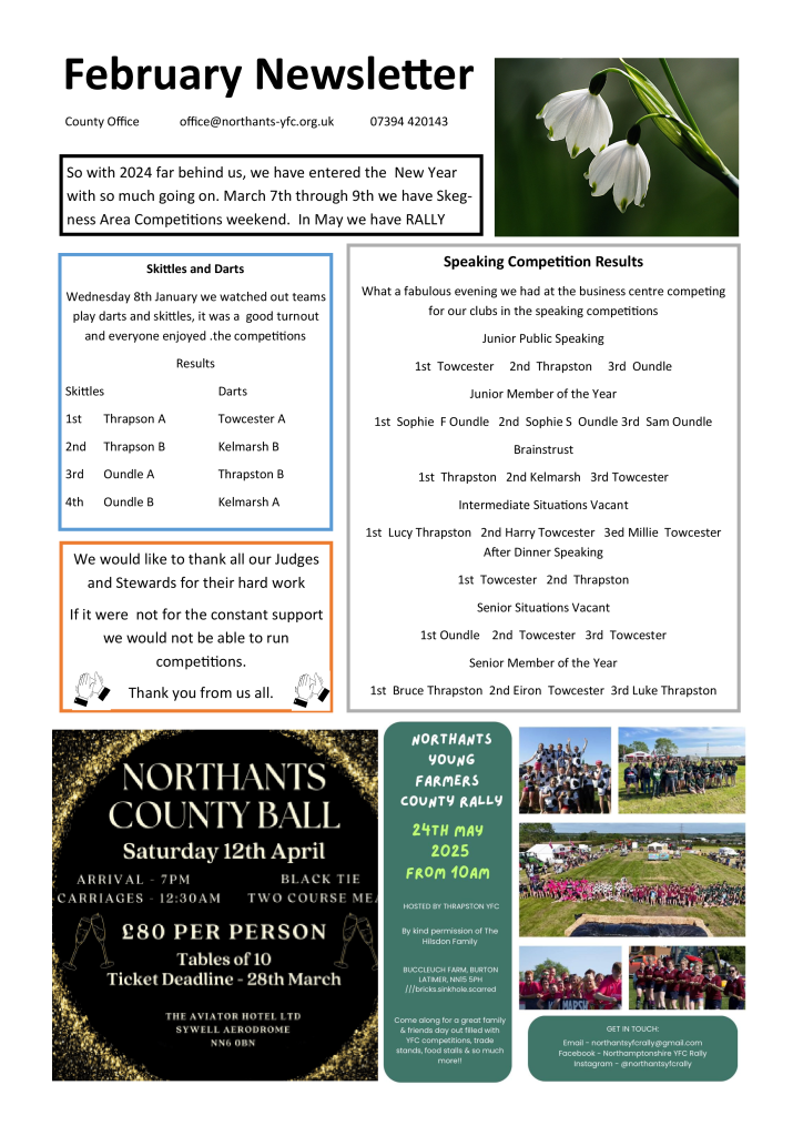 February 2025 Newsletter